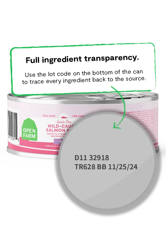 Open Farm Wild Caught Salmon Pate Wet Cat Food - 80G