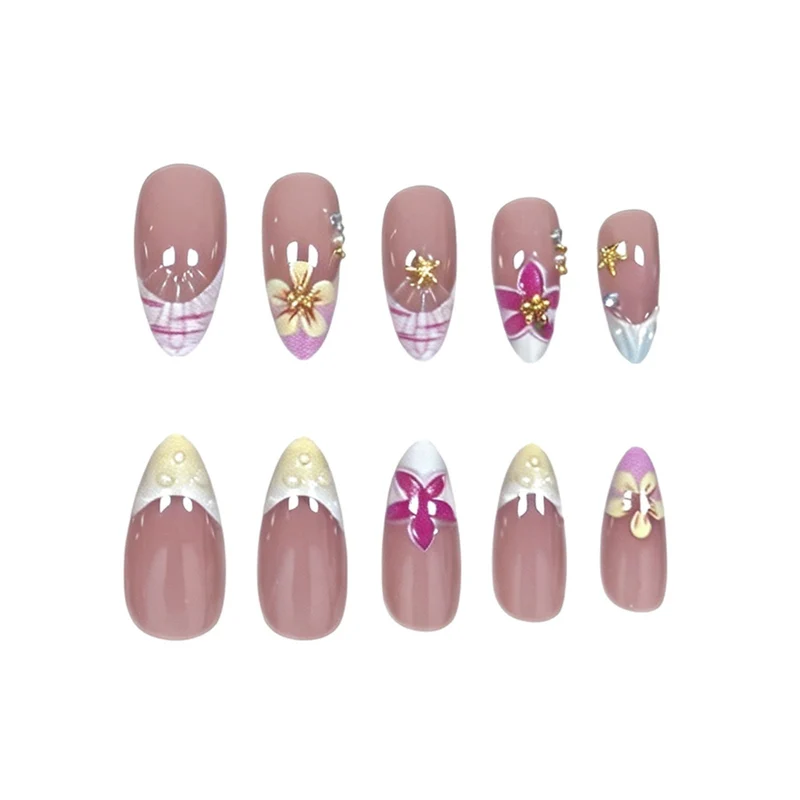 Dekorative Florale Nagelverstärkungen Karnz