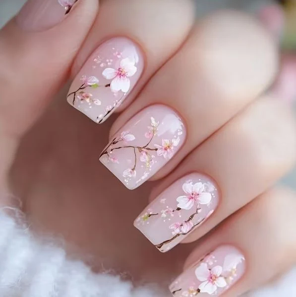 Dekorative Blumen-Nagelkunst-Verzierungen Karnz 1789915429