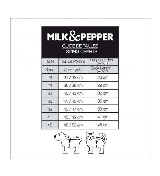 Milk&Pepper ULRIK Tee Sweat Gris Morse Dog Tshirt