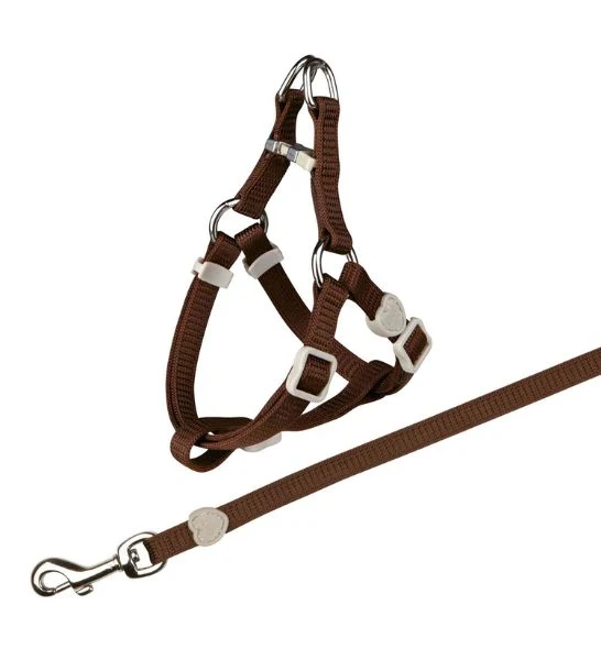 Trixie Adjustable One Touch Nylon Harness With Leash For Cats