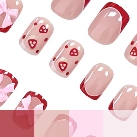 Kreative florale Nagelkunst-Verzierungen Karnz