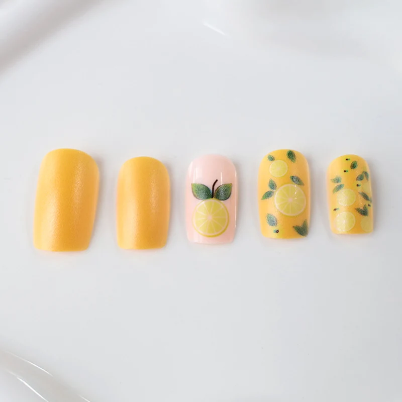 Zitrus-Themen Nagelkunst Verbesserungen Karnz