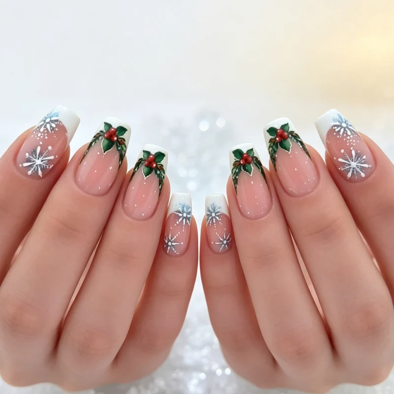 Weihnachts-Themen Künstlerische Nagelverstärkungen Karnz