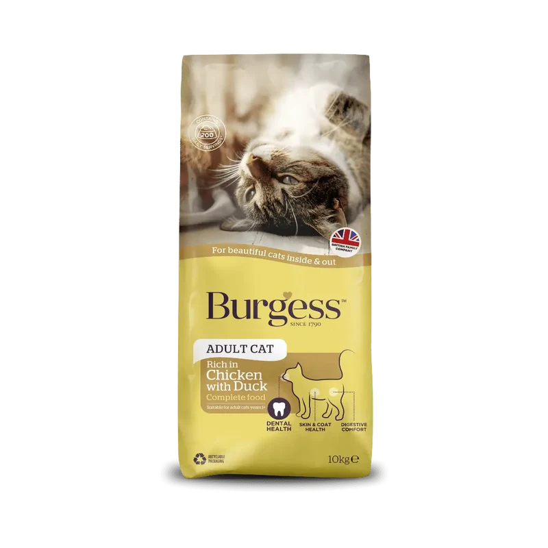 Burgess Rich In Chicken With Duck Adult Cat Dry Food