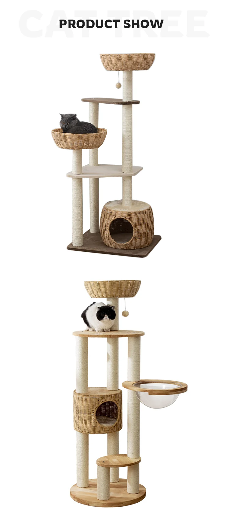 Regalia Taiji Cat Tree - 49X39X150CM