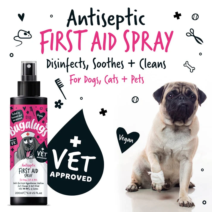 Bugalugs Antiseptic First Aid Spray For Pets 200ML