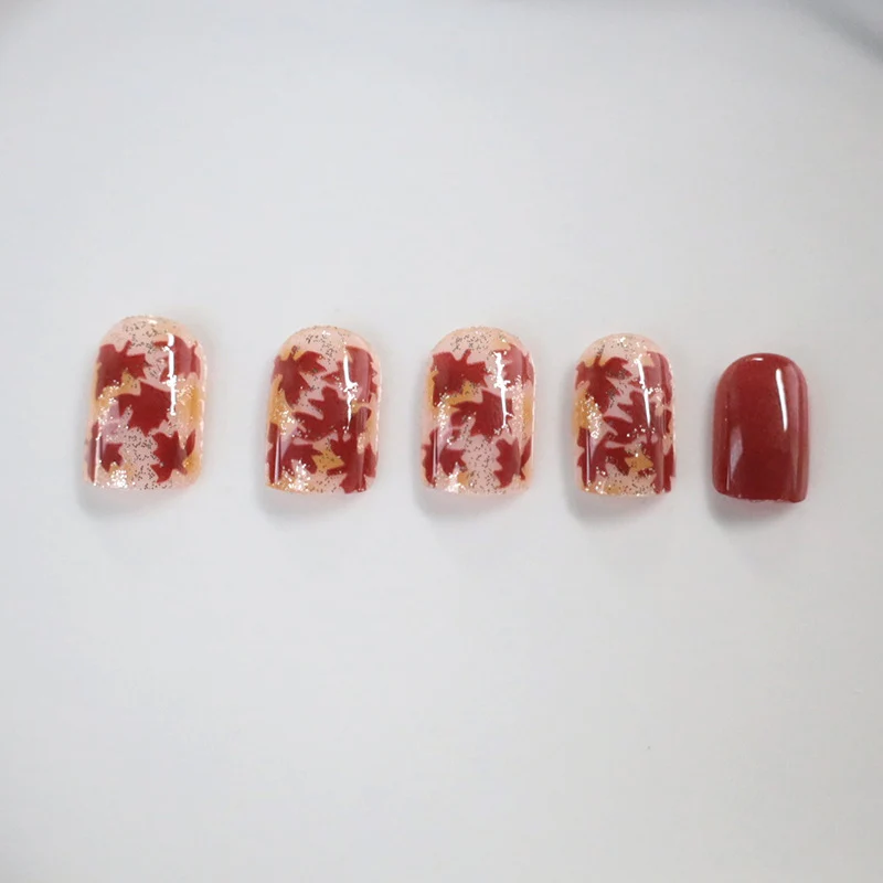 Herbstblatt Nagelkunst Verbesserungen Karnz