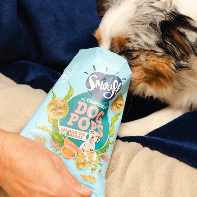 Smoofl Crunchy Salmon & Algae Pops Dog Treats - 24G