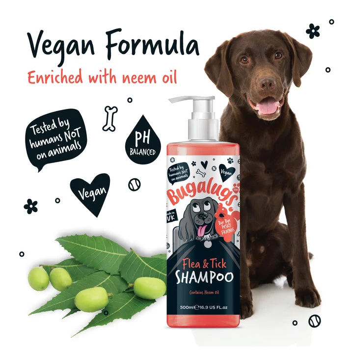 Bugalugs Flea & Tick Dog Shampoo - 500ML
