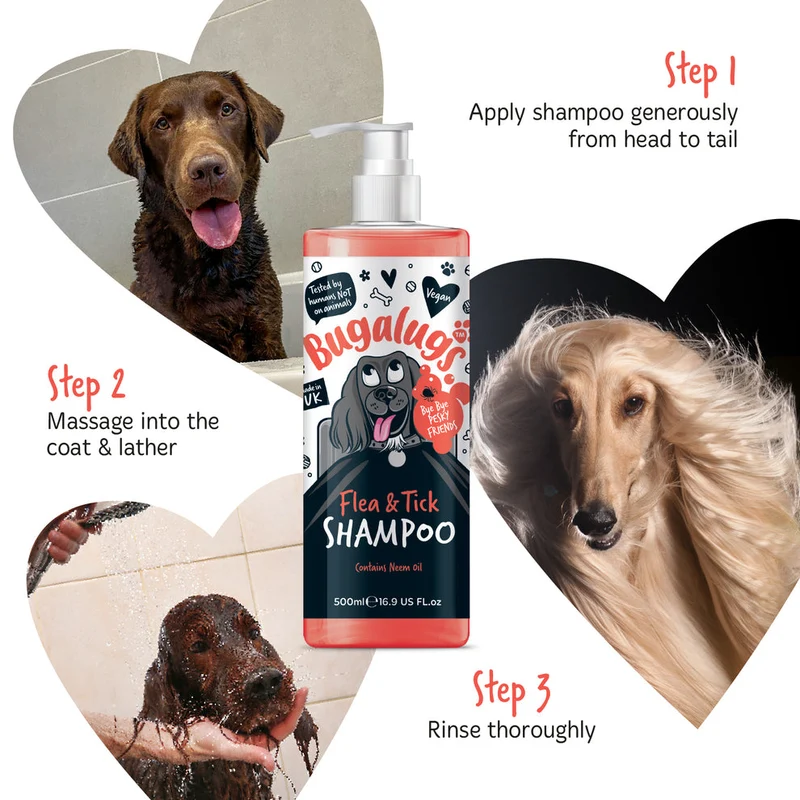 Bugalugs Flea & Tick Dog Shampoo - 500ML