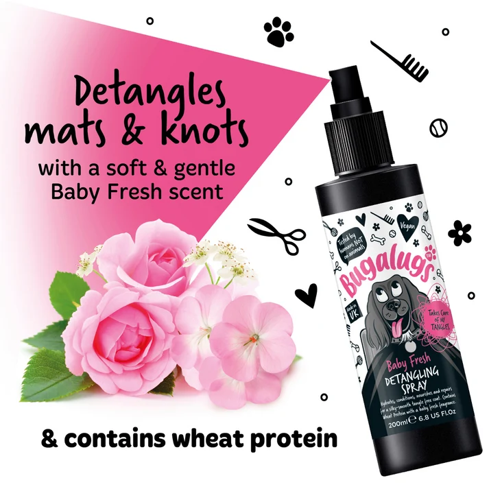 Bugalugs Baby Fresh Dog Detangling Spray 200ML