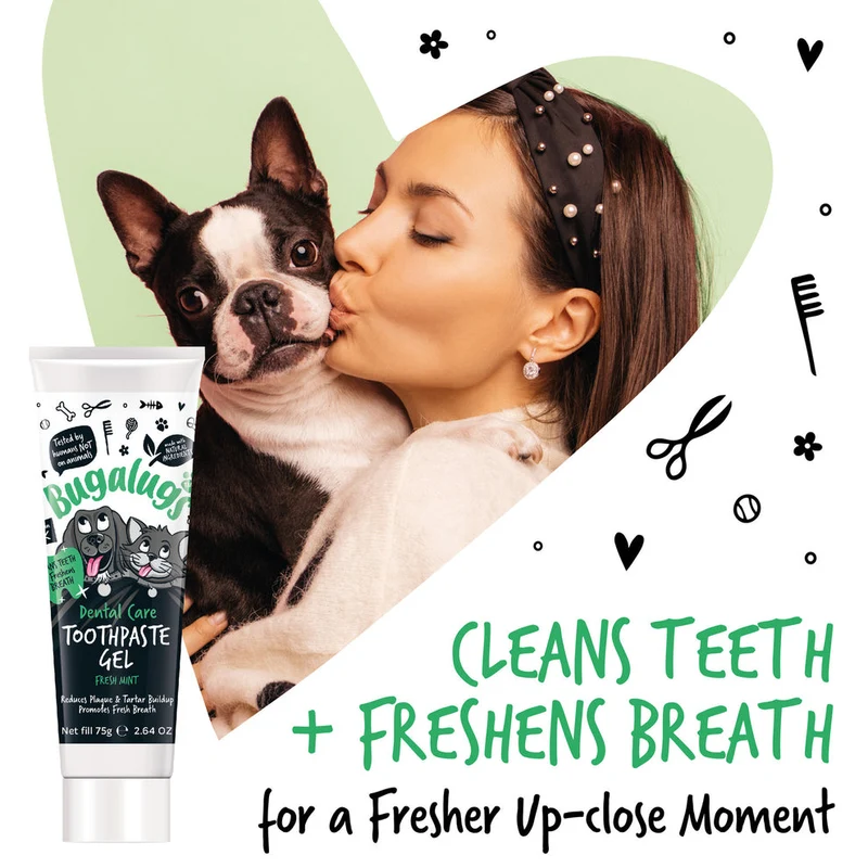 Bugalugs Dental Care Toothpaste Gel for Dogs & Cats - 75G