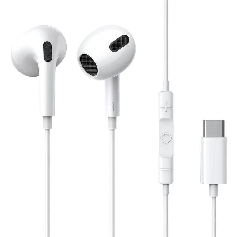 Earphone / Kopfhörer Typ USB-C mit Mikrofon
