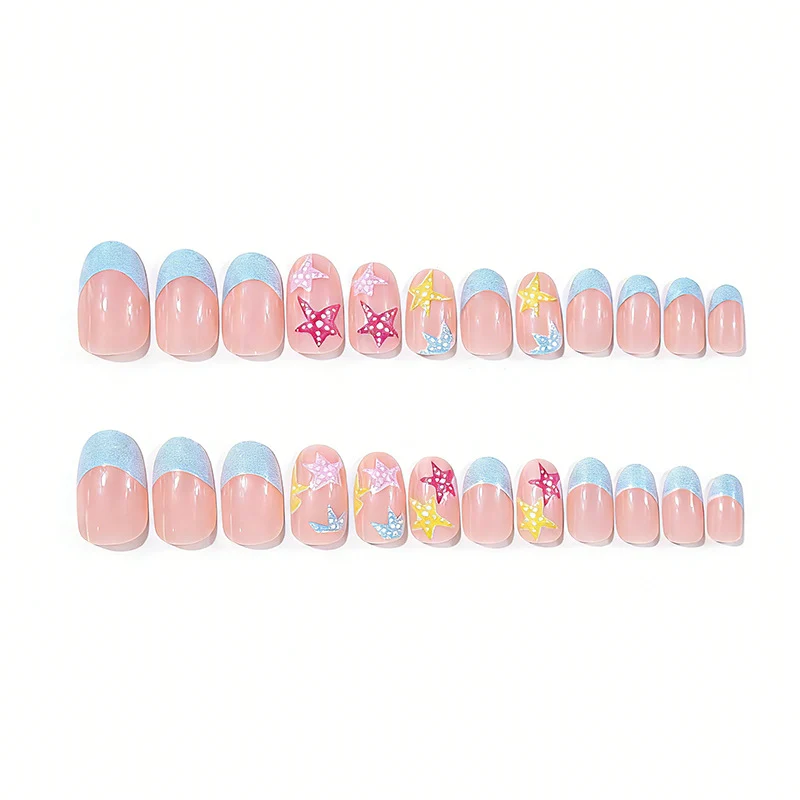 Künstlerische Seestern Nagelkunst Karnz