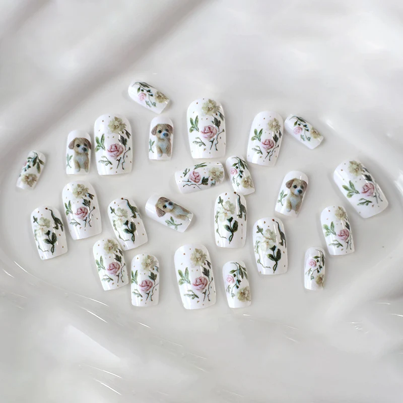 Künstlerisches Haustier-Thema Nagelkunst Karnz