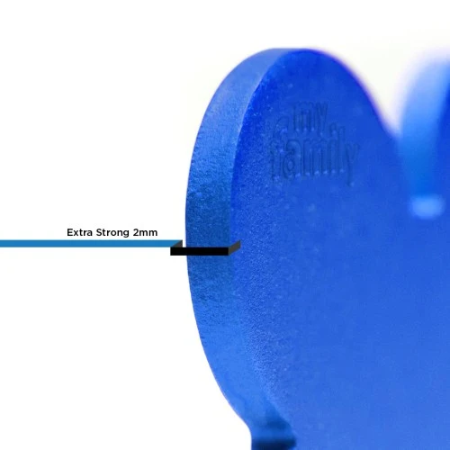 My Family Basic Aluminum Bone ID Tag - BLUE/XL