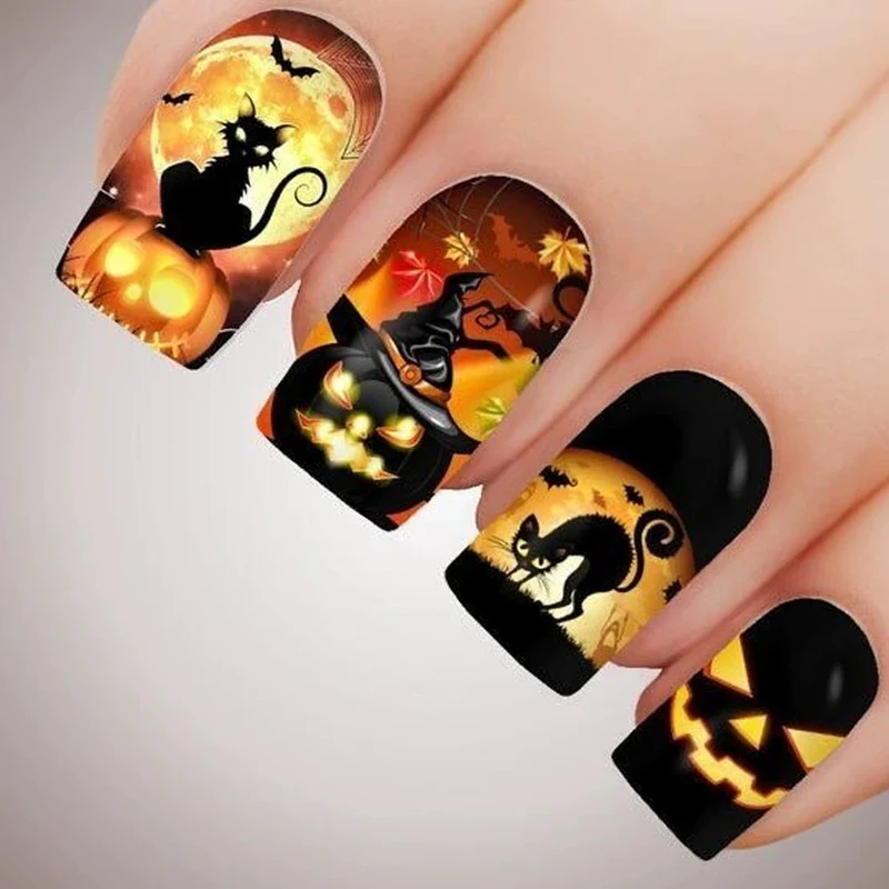 Künstlerische Halloween-Themen-Nail Art Karnz