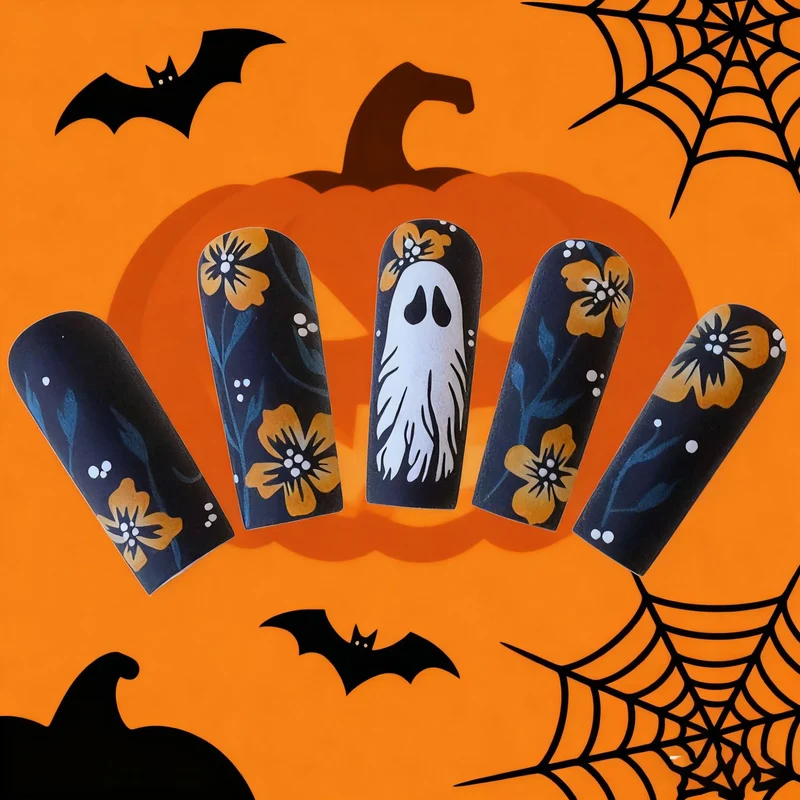 Künstlerische Halloween-Themen Acryl-Nagelkunst Erweiterungen Karnz
