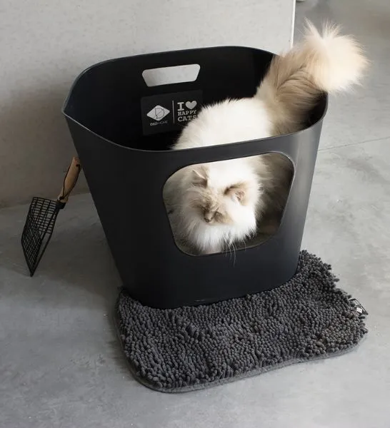 D&D Home I Love Happy Cats Dylan Metal Poop Scoop