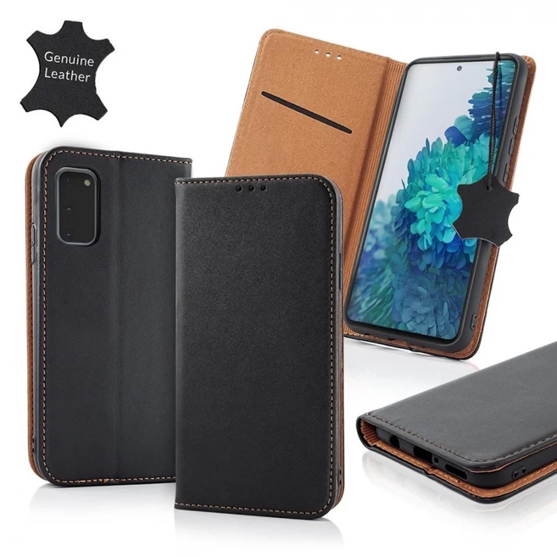Smart Pro Real Leder Book für Galaxy S20