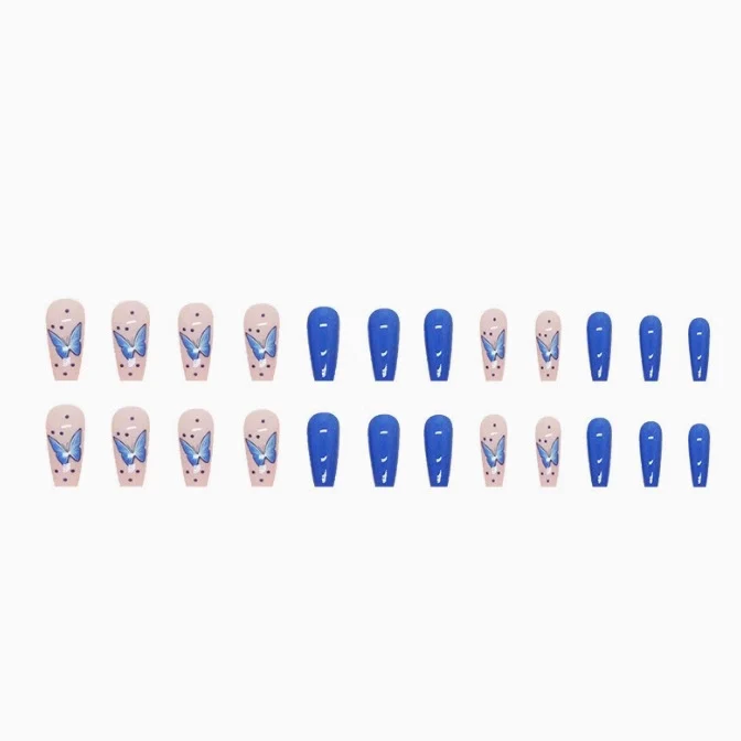 Künstlerische Schmetterlings-Nagelerweiterungen Karnz