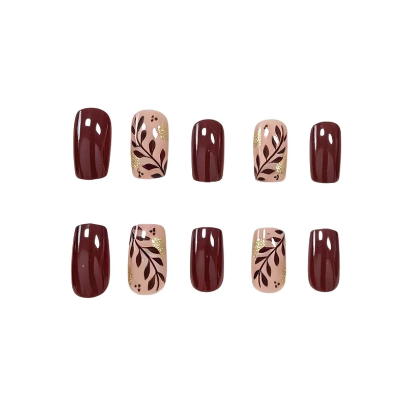 Künstlerische Herbst-inspirierte Nagelkunst Karnz