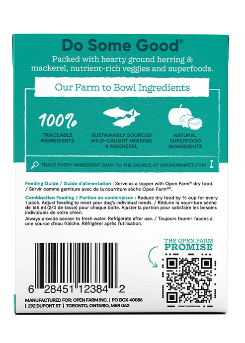 Open Farm Herring & Mackerel Rustic Stew Wet Dog Food 354G