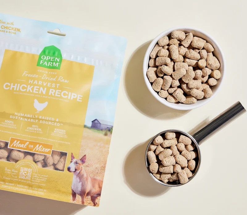 Open Farm Freeze Dried Harvest Chicken Recipe Dry Dog Food 99G