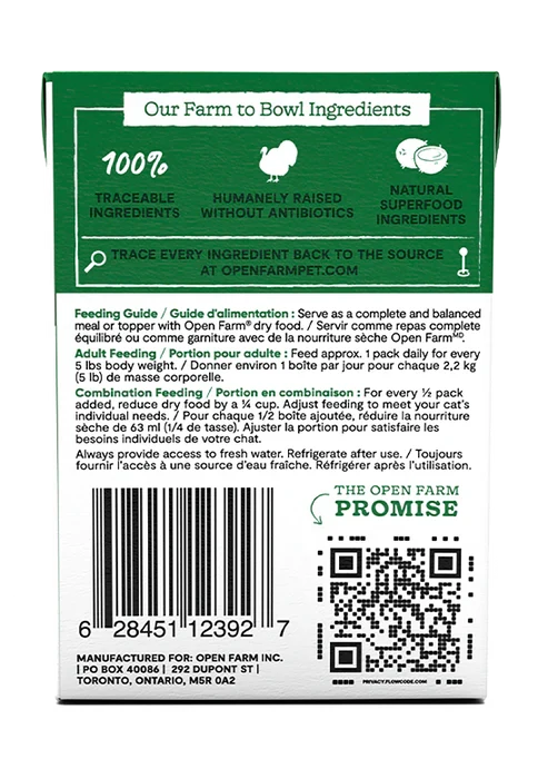 Open Farm Chicken Rustic Blend Wet Cat Food 155G