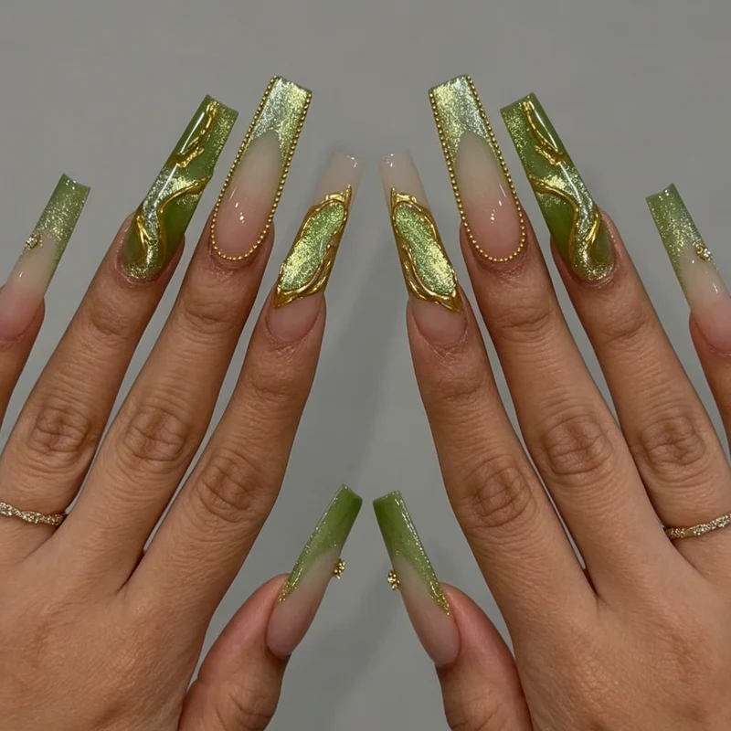 Künstlerisches Acryl-Nägel-Design Karnz