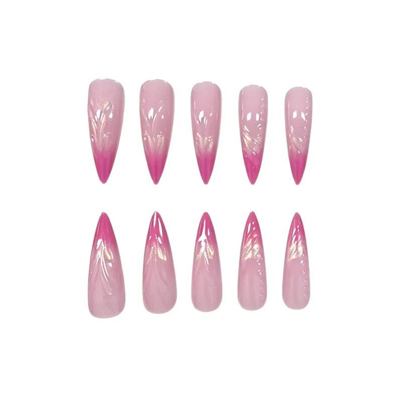Künstlerisch Akzentuierte Stiletto Nagelverzierung Karnz