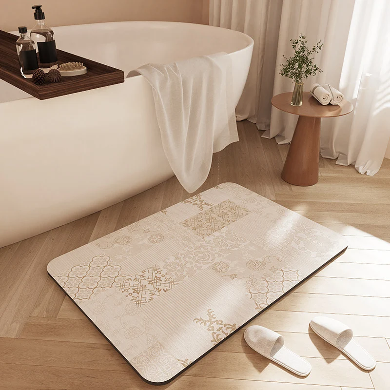 Stylische rutschfeste Badematte