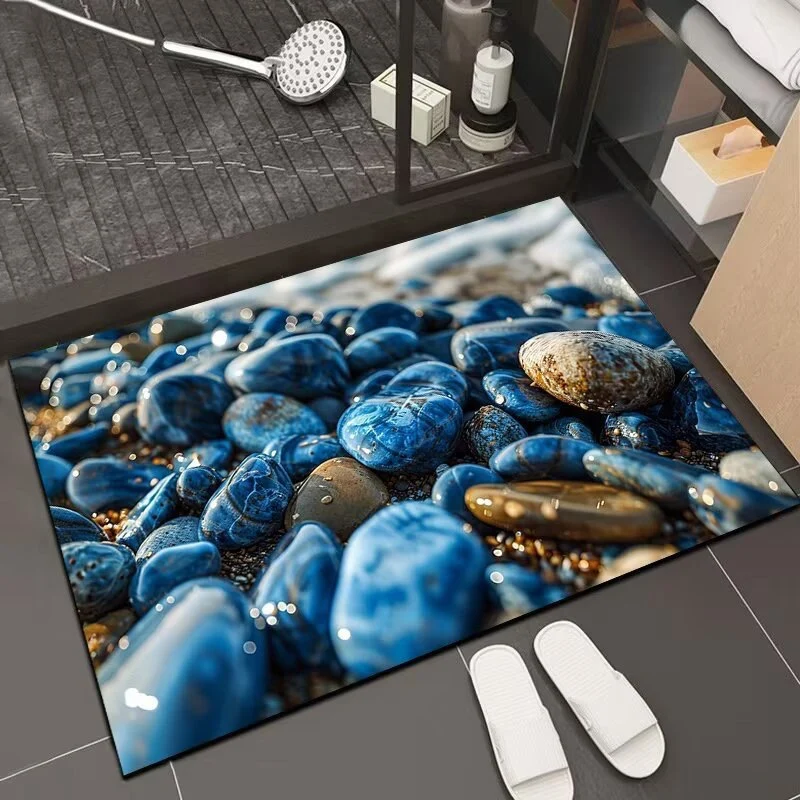 Reflektierender floraler Badematte