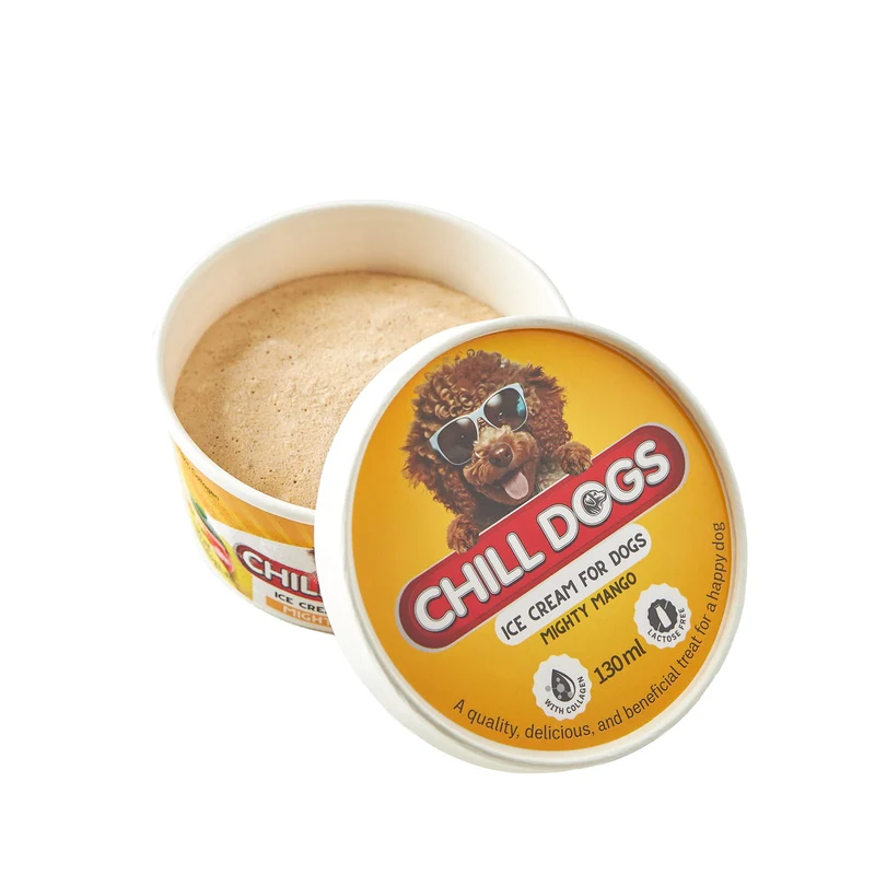 Chill Dogs Mighty Mango Cup Ice Cream Dog Treats 130ml