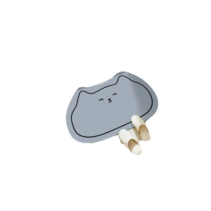 Katzenförmige Badematte