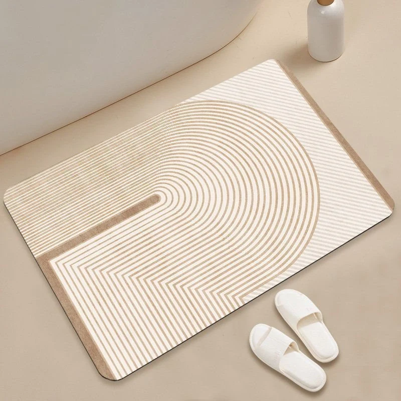 Abstraktes geometrisches Muster Badmatte
