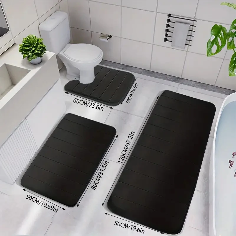 Rutschfeste Badezimmer Komfortmatte Set