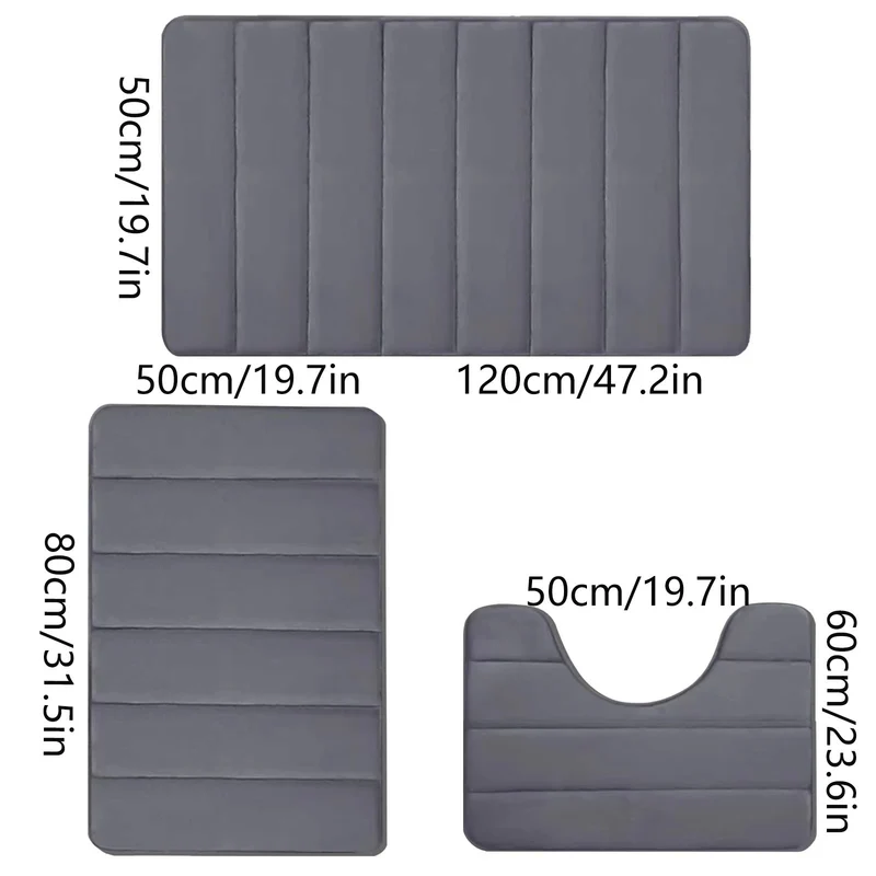 Rutschfeste Badezimmer Komfortmatte Set