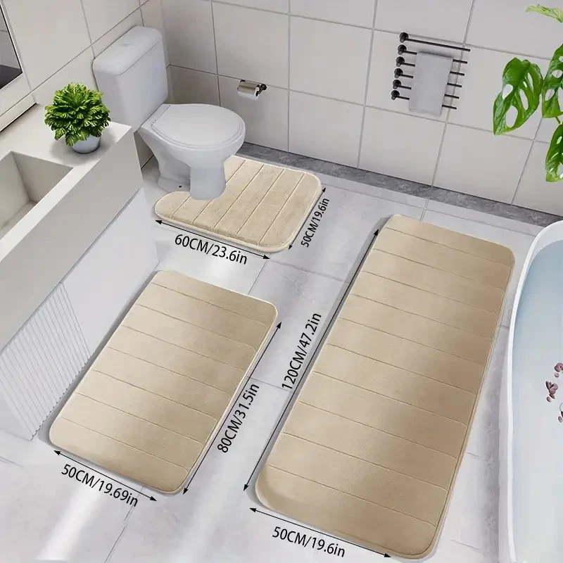 Rutschfeste Badezimmer Komfortmatte Set