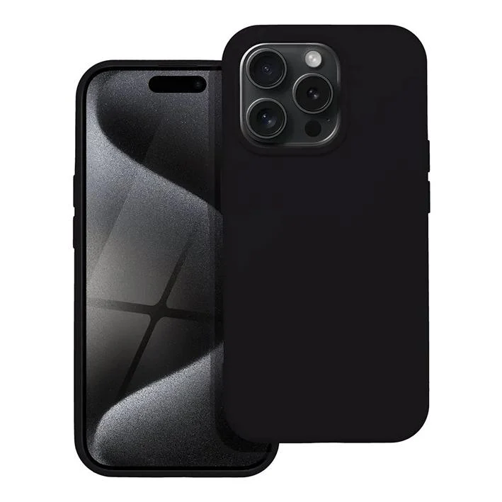 iPhone 15 Pro Max Handyhülle / Backcase Silikon Schwarz