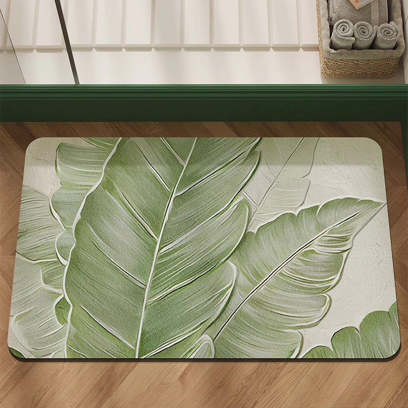 Blumenmuster Badezimmermatte