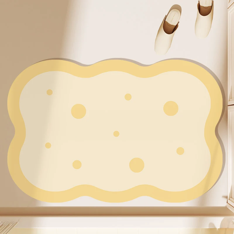 Niedlicher Cartoon Käse-förmiger Badematte