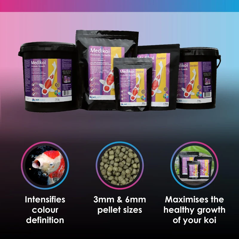 NT Labs Medikoi Probiotic Growth Junior 3mm Fish Food 1.75KG