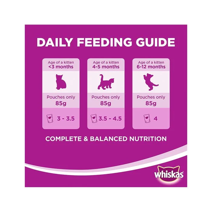 Whiskas Junior With Tuna Wet Kitten Food 4x80G