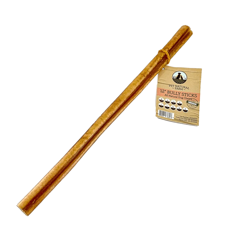 Pet Natural Farm 12" Bully Stick Dog Dental Treats