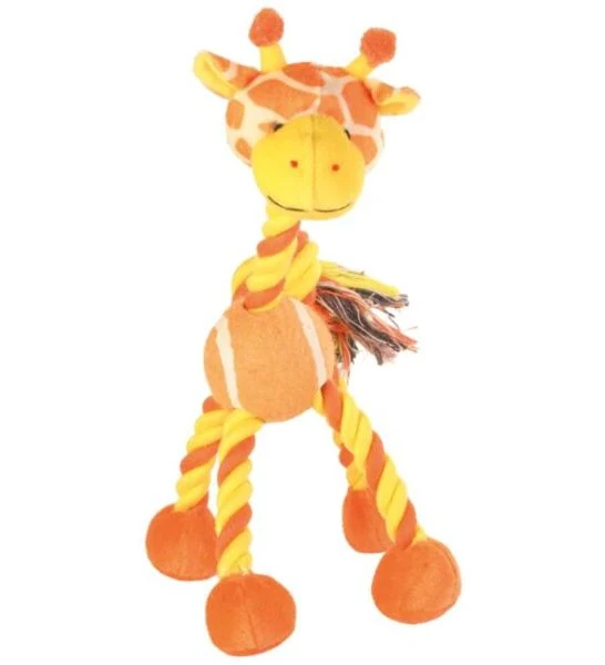 Trixie Rope Animal With Tennis Ball Toy for Dogs