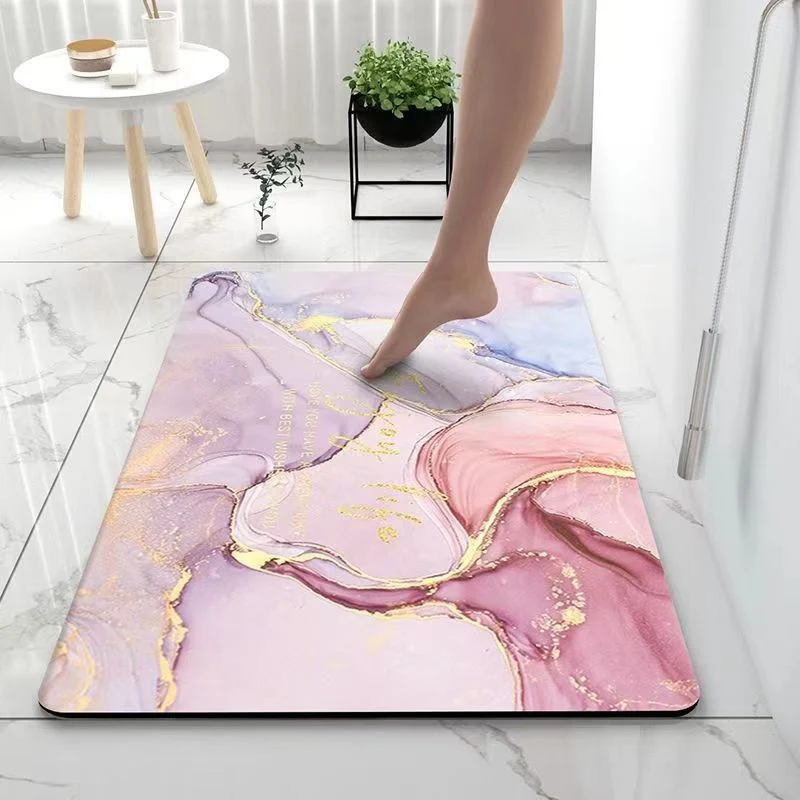 Abstraktes Marmor Design Badematte