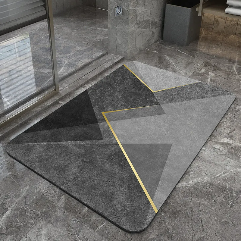 Modern geometrisches Design Badezimmermatte