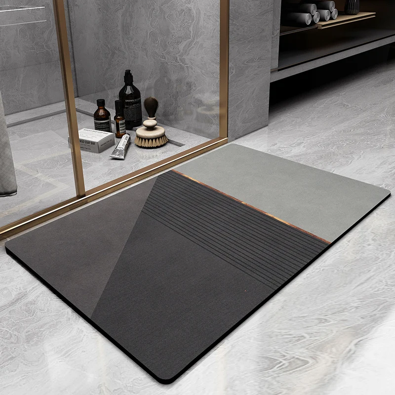 Modern geometrisches Design Badezimmermatte